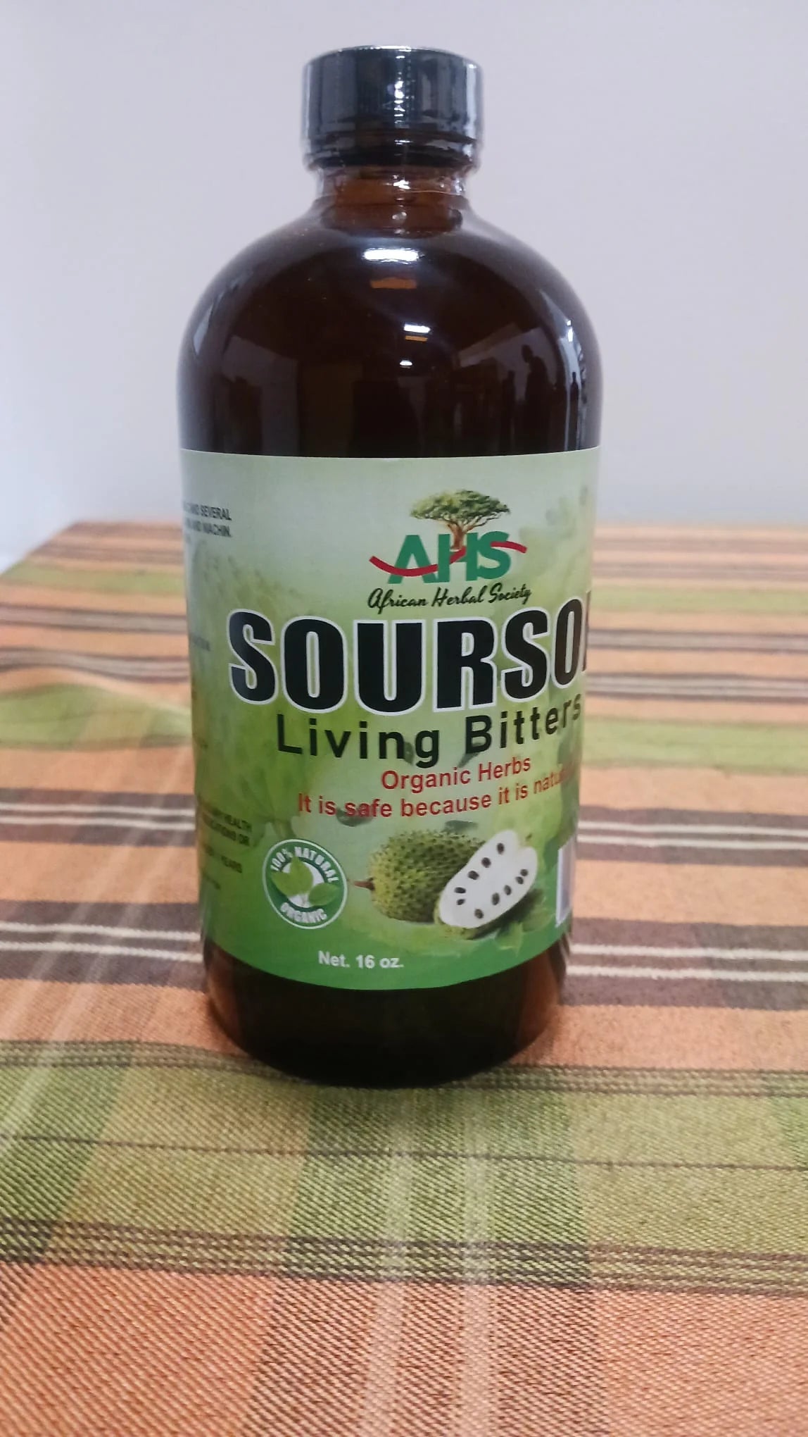 Soursop Living Bitters - African Herbal Society (16 oz.)