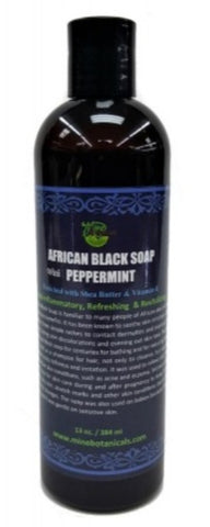 AFRICAN BLACK LIQUID SOAP WITH PEPPERMINT