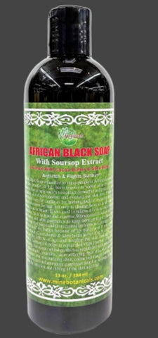 AFRICAN BLACK LIQUID SOAP WITH SOURSOP EXTRACT