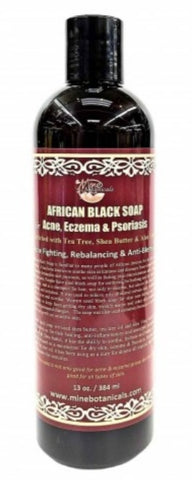 AFRICAN BLACK LIQUID SOAP FOR ACNE, ECZEMA, & PSORIASIS