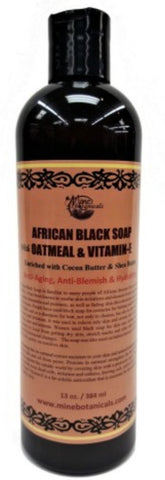 AFRICAN BLACK LIQUID SOAP WITH OATMEAL & VITAMIN E