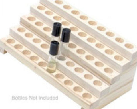 WOOD DISPLAY RACK - 50 SLOTS